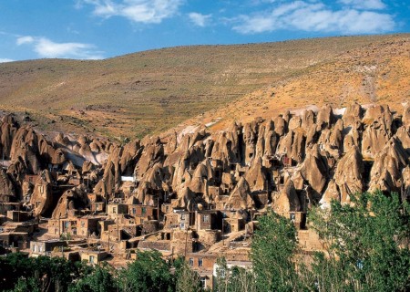 Over view of Kandovan in Iran