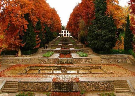 Fall view of Mahan Garden