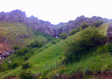 Waterfall in the Trekking path of Iran